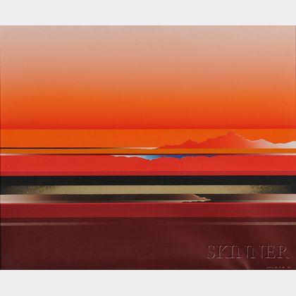 Tetsuro Sawada (Japanese, 1933-1998) Red Skyscape
