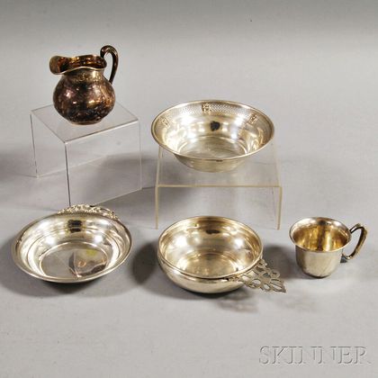 Five Sterling Silver Hollowware Items