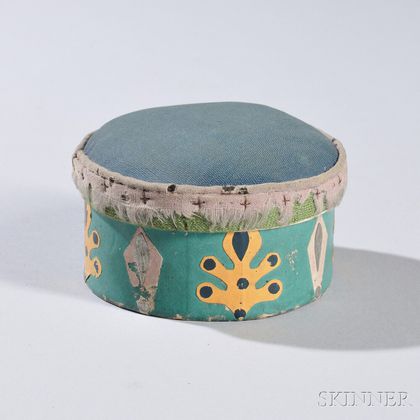 Round Pincushion Wallpaper Circular Box