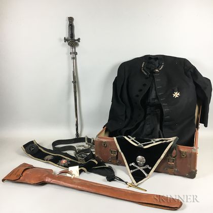 Ames Sword Co. Military and Society Goods Masonic Regalia and Ceremonial Sword. Estimate $300-400