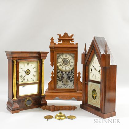 Three Shelf Clocks