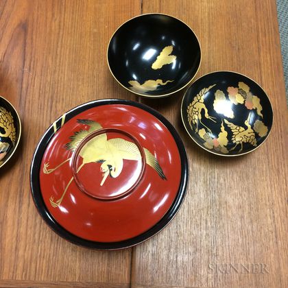 Nineteen Lacquered Bowls