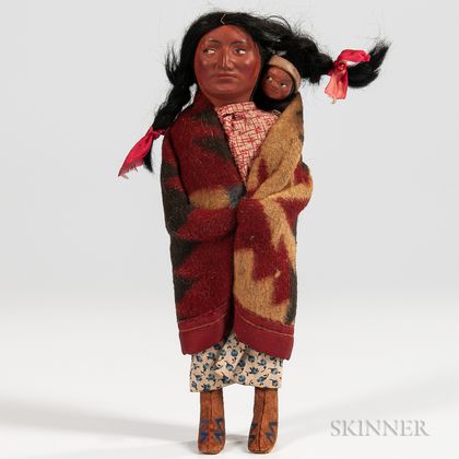 Indian "Skookum" Figural Doll