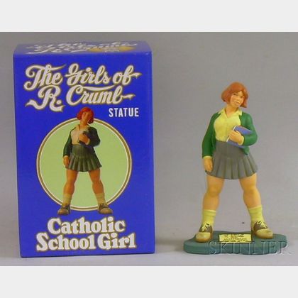 After Robert Crumb (American, b. 1943) Catholic School Girl