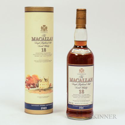 Macallan 18 Years Old 1985, 1 750ml bottle (ot) 