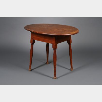 Oval Pine and Cherry Tavern Table