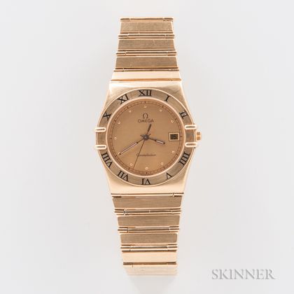 Omega 18kt Gold Constellation Quartz Wristwatch