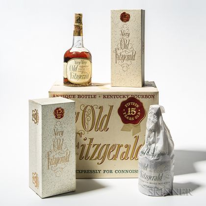 Very Very Old Fitzgerald 15 Years Old 1955, 6 4/5 quart bottles (oc) 