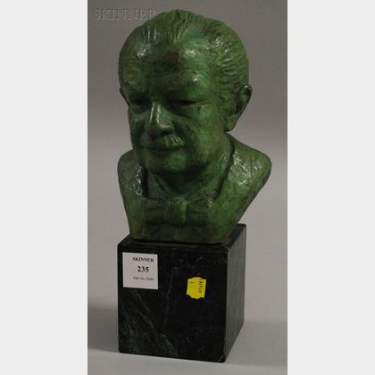 Stephen Searles (American, 1914-1997 ) Portrait Bust of Arthur Fiedler (1894 – 1979)
