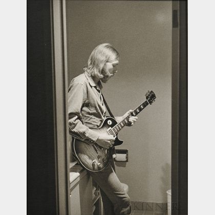Jim Marshall (American, 1936-2010) Duane Allman, 1970, printed later. Inscribed 7213-7 in black ink and with Marshalls San Francisco 