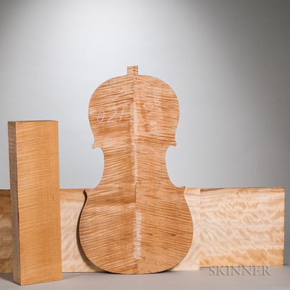 Two Violoncello Backs and One Neck Block
