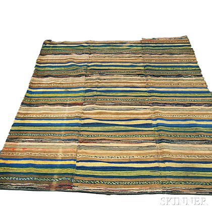 Striped-pattern Rag Rug