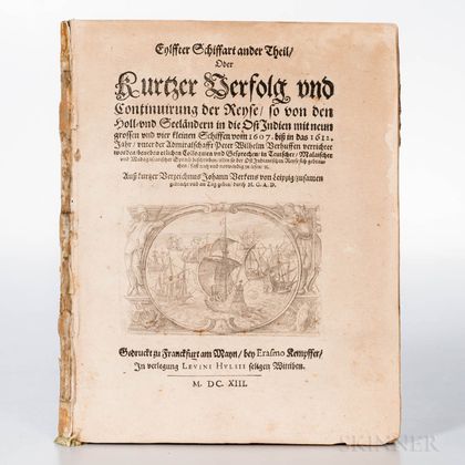 Verken, Johann (fl. circa 1613) Eylffter Schiffart ander Theil, oder Kurtzer Verfolg und Continuirung der Reyse, so van den Hol- und Se