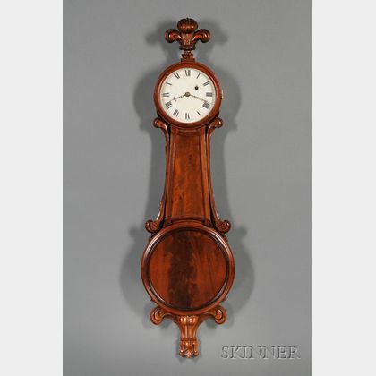 Mahogany Girandole Clock Attributed to J. N. Dunning