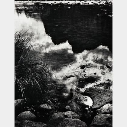 Ansel Adams (American, 1902-1984) Merced River, Reflection, Yosemite National Park