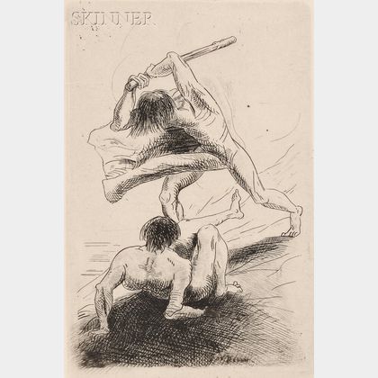 Odilon Redon (French, 1840-1916) Cain et Abel