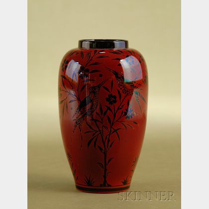 Pilkington's Royal Lancastrian Flambe Ground Vase