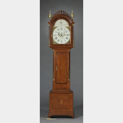 Simon Willard Mahogany Tall Clock