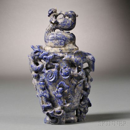 Lapis Lazuli Covered Vase