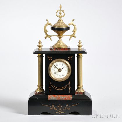 Belgian Black Slate Alarm Clock