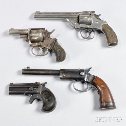 Four Early Pistols and Revolvers
