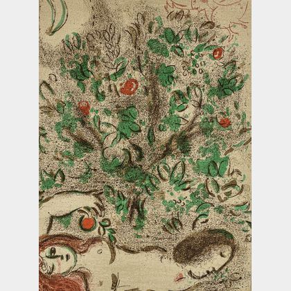 Two Unframed Prints: Marc Chagall (French/Russian, 1887-1985) Garden of Eden