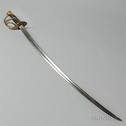 Model 1860 Cavalry Saber Marked to the Eighth Cavalry