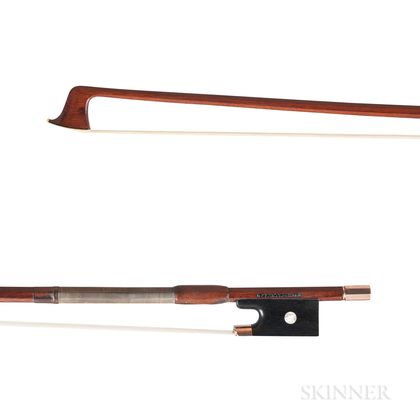 Gold-mounted Violin Bow, Leopold Pfretzschner
