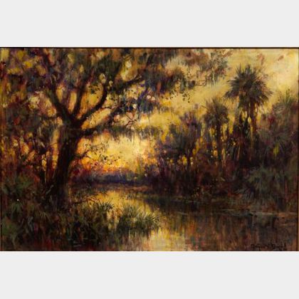 Arthur Vidal Diehl (American, 1870-1929) Florida River View