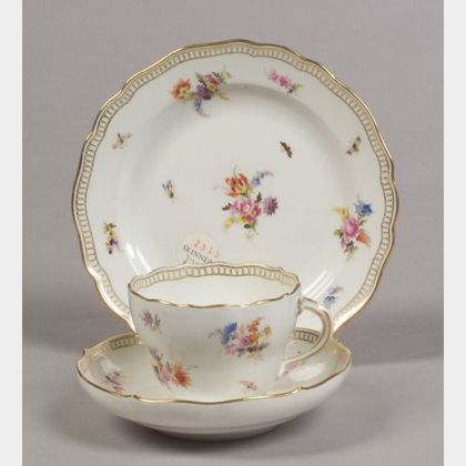 Meissen Porcelain Partial Tea Service