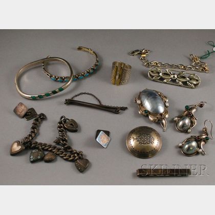 Group of Mostly Sterling Silver Jewelry