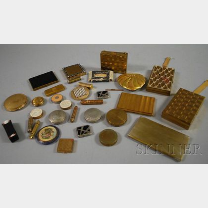 Large Group of Vintage Compacts and Necessaires