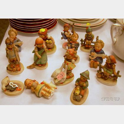 Twelve Hummel Ceramic Figures and Figural Groups. 