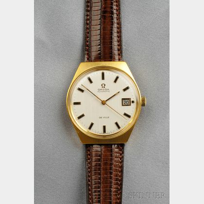 18kt Gold "De Ville" Wristwatch, Omega
