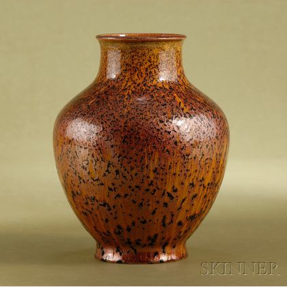 Pilkington's Royal Lancastrian Metallic Glazed Vase