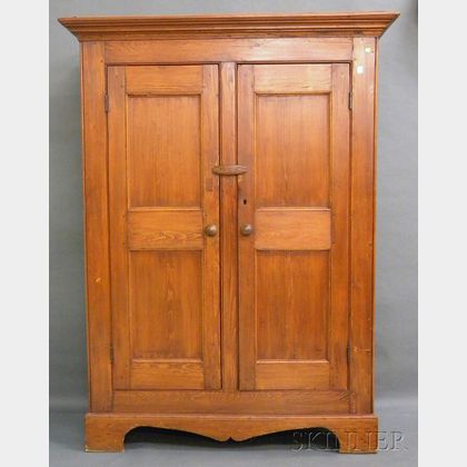 Canadian Pine Cabinet with Two Paneled Doors