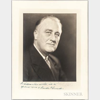 Roosevelt, Franklin Delano (1882-1945) Signed Photograph.