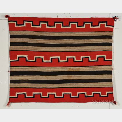 Navajo Woman's Wearing Blanket