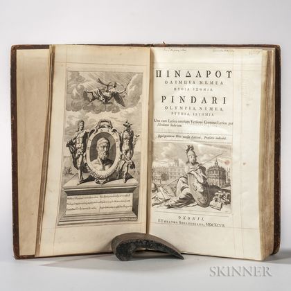 Pindar (c. 522-c. 446 B.C.) Olympia, Nemea, Pythia, Isthmia. Edited by Robert Welsted (1671-1735) and Richard West (1672-1716)