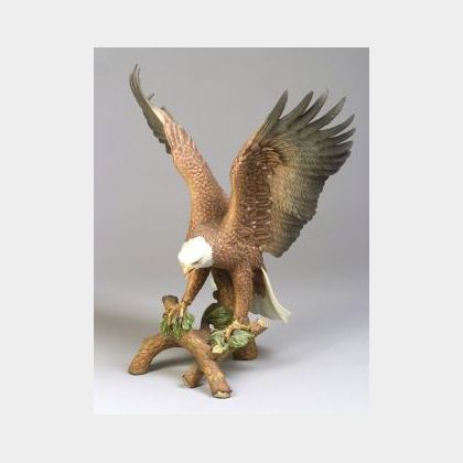 Goebel Porcelain Eden Gallery Series &#34;Bald Eagle,&#34;