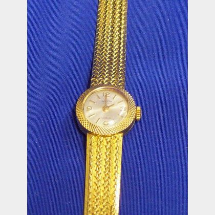 18kt Invicta Gold Wristwatch. 