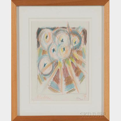 American School, 20th Century Abstract Drawing