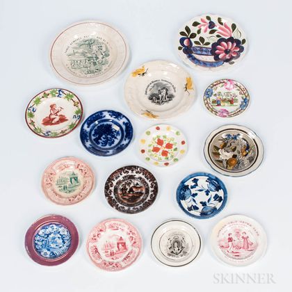 Fifteen Small Ceramic Plates