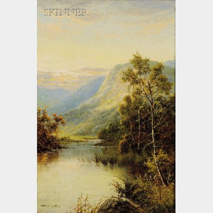 Charles Leader (British, 19th Century) Marsh Landscape