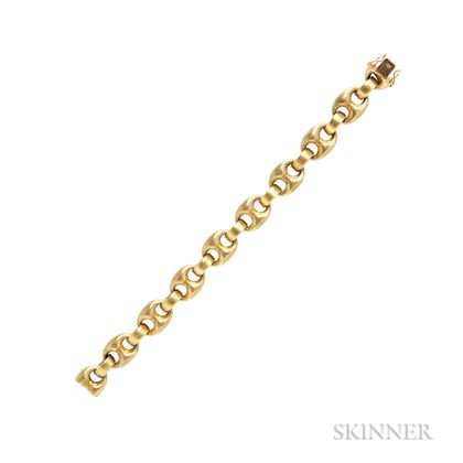 18kt Gold Anchor Link Bracelet