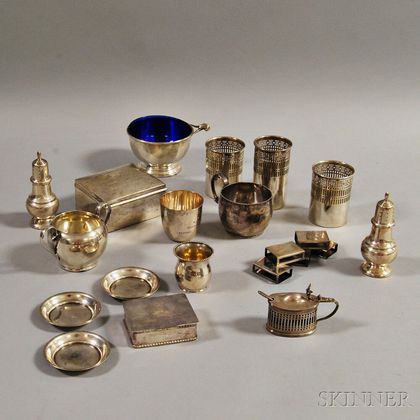 Group of Miscellaneous Mostly Sterling Silver Tableware