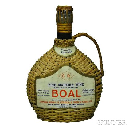 Boal Fine Madeira Wine 1860, 1 25oz bottle 