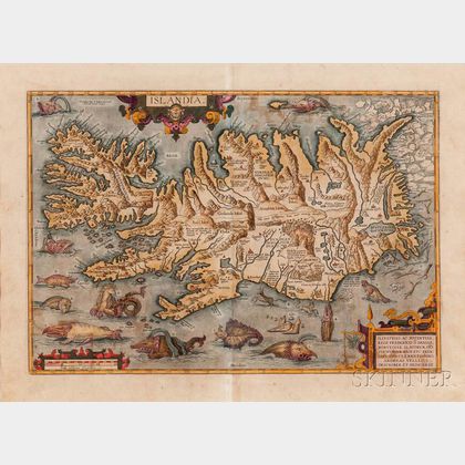 Iceland. Abraham Ortelius (1527-1598) Islandia