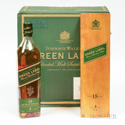 Johnnie Walker Green Label 15 Years Old, 6 750ml bottles (oc) 