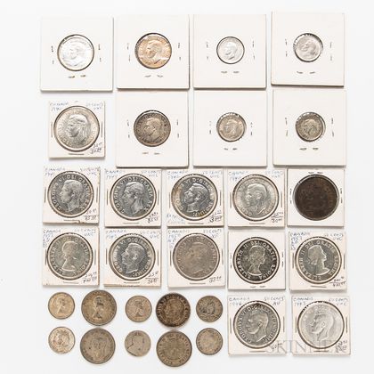 Small Group of Canadian Coins